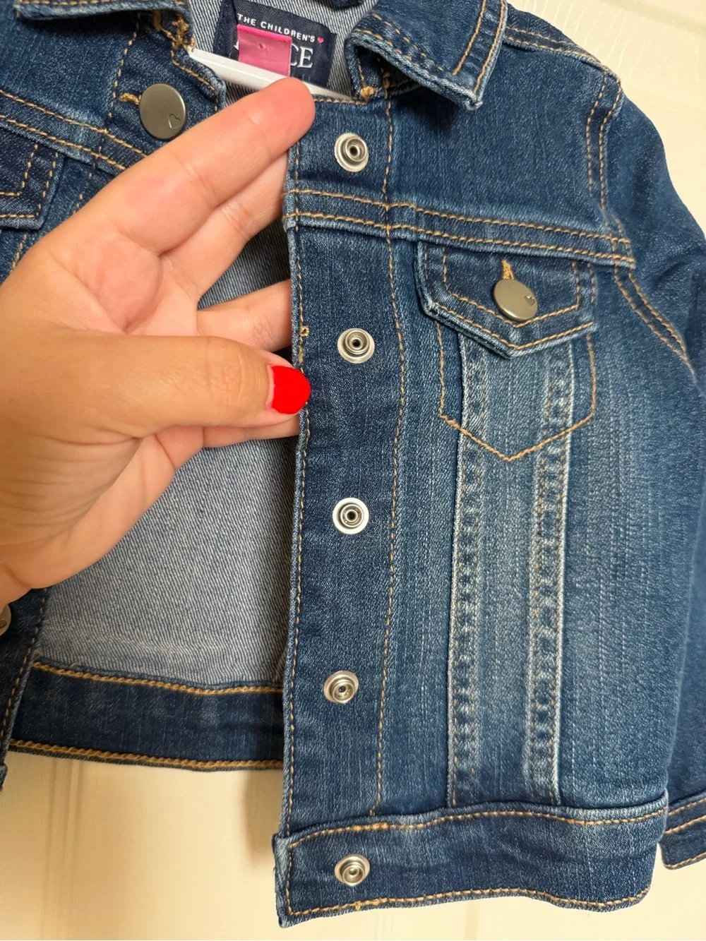 The Children's Place Dark Blue Denim Jacket for Kids